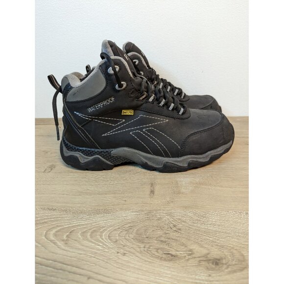 Reebok Work Beamer RB1067 Comp Toe EH Hiker Work Boots Black Size 7M woman's 9 - Picture 5 of 9